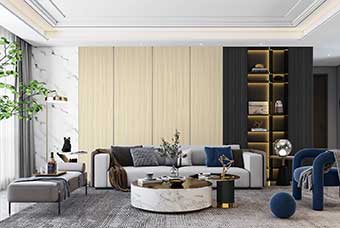福州轻奢风格-客厅