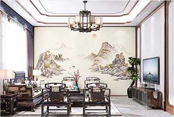 福州森佰汇航空纤维墙咔（巴山蜀水）