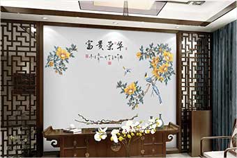 福州森佰汇航空纤维墙咔（富贵荣华）