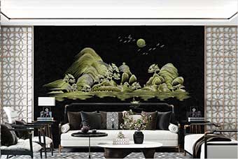 福州森佰汇航空纤维墙咔（湖光山色）