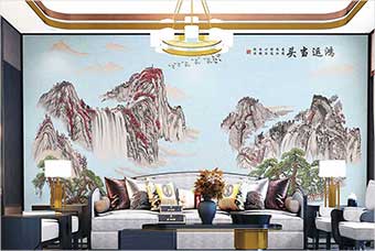 福州森佰汇航空纤维墙咔（鸿运当头）